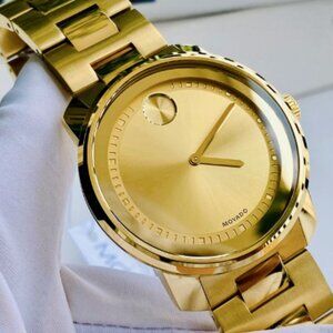 Movado Men's Gold Dial Two Tone Watch